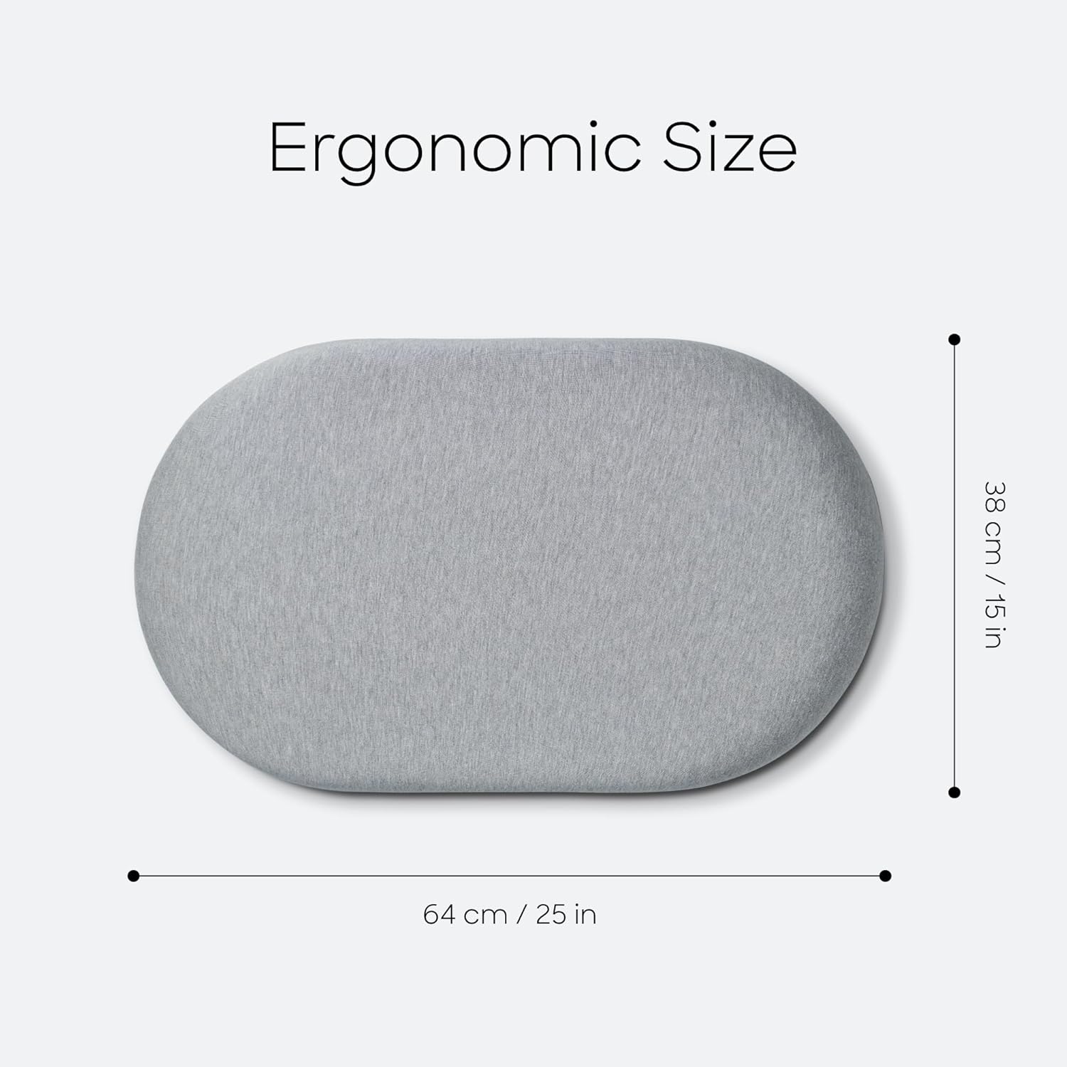 Ostrichpillow Bed Pillow - Flat Pillow - Memory Foam Pillow, Premium Cooling Bed Pillow for Side, Back and Stomach Sleepers, Modal Cover Included - Ergonomic Size